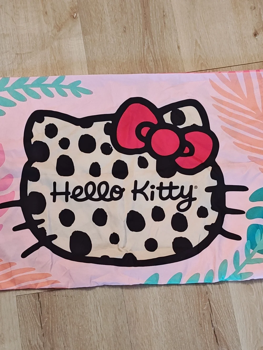 Hello Kitty Pink Comforter Sanrio Kawaii Allover Print  Double Side Twin/Full